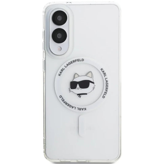 Ovitek MagSafe za Samsung Galaxy S25 Edge S937, Karl Lagerfeld, IML Choupette's Head, Bela
