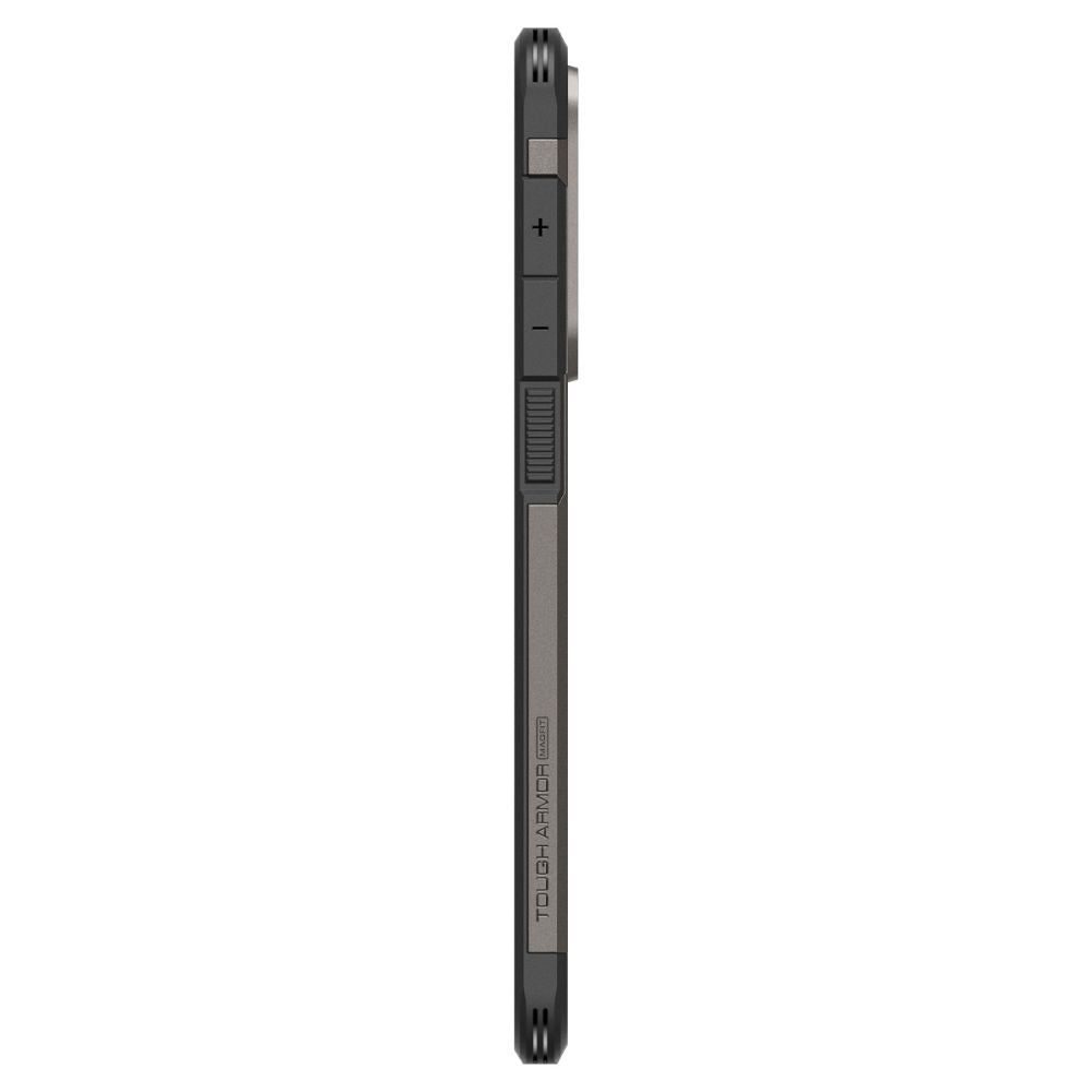 Ovitek MagSafe za Samsung Galaxy S25 Edge S937, Spigen, Tough Armor, Siva ACS09423
