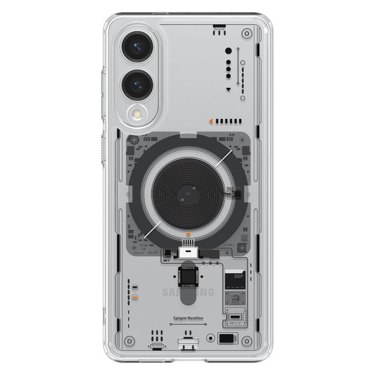 Ovitek MagSafe za Samsung Galaxy S25 Edge S937, Spigen, Ultra Hybrid Neo One, Prozoren ACS09416