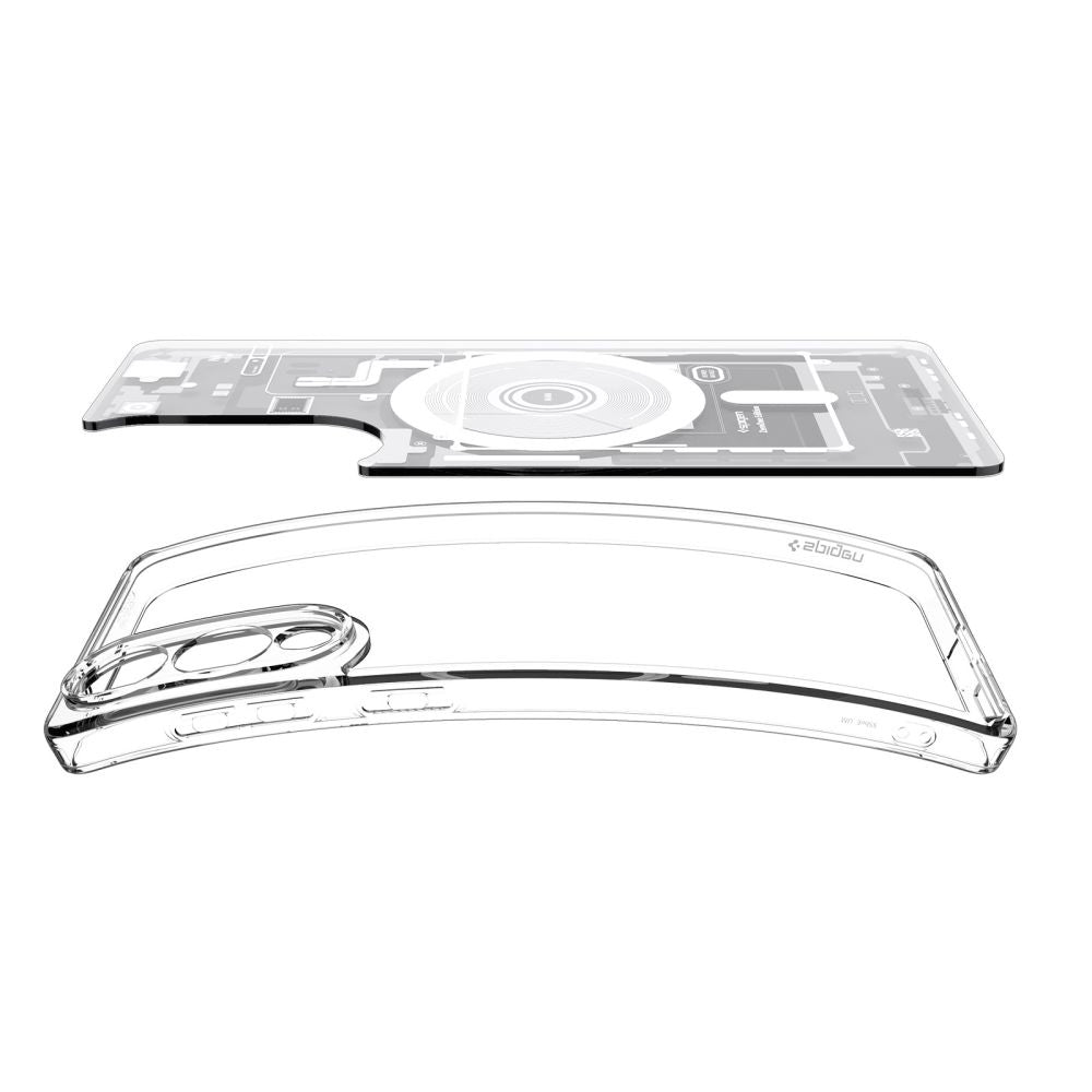 Ovitek MagSafe za Samsung Galaxy S25 Edge S937, Spigen, Ultra Hybrid Zero One, Bela ACS09417