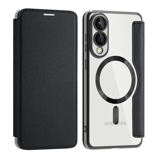MagSafe Case for Samsung Galaxy S25 Edge S937, Techsuit, SmartMag Book, Black