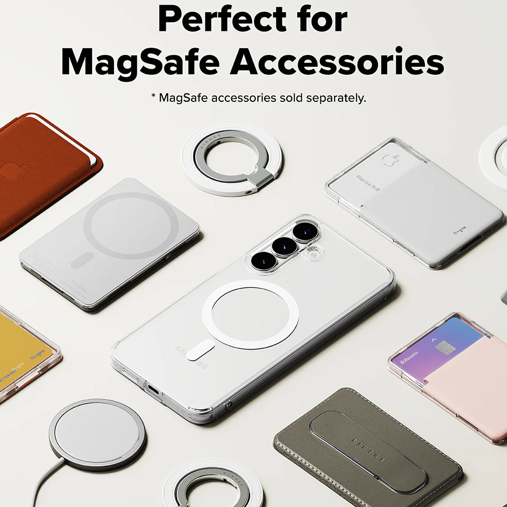 MagSafe ovitek za Samsung Galaxy S25 FE, Ringke, Fusion, Prozoren