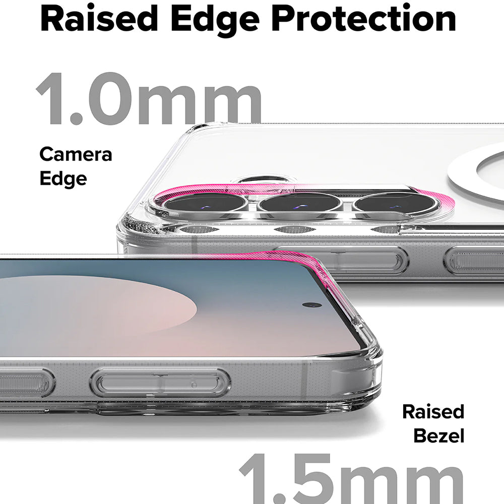 MagSafe ovitek za Samsung Galaxy S25 FE, Ringke, Fusion, Prozoren