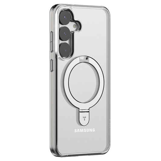 Ovitek MagSafe za Samsung Galaxy S25+ S936, Torras, Ostand, Prozoren