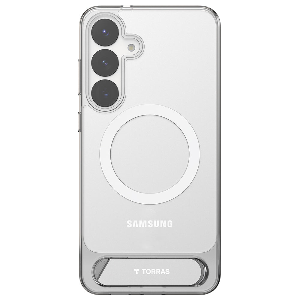 Ovitek MagSafe za Samsung Galaxy S25+ S936, Torras, Pstand, Prozoren