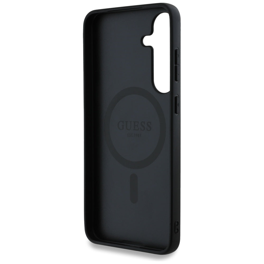Ovitek MagSafe za Samsung Galaxy S25 S931, Guess, 4G Circle Classic Logo, rjava