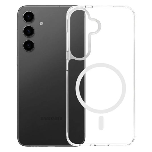 MagSafe ovitek za Samsung Galaxy S25 S931 / S24 S921, 3MK, Armor MagCase, Prozoren