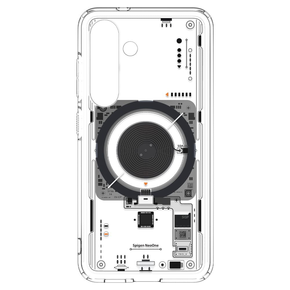 Ovitek MagSafe za Samsung Galaxy S25 S931, Spigen, Ultra Hybrid Neo One, Prozoren ACS09470