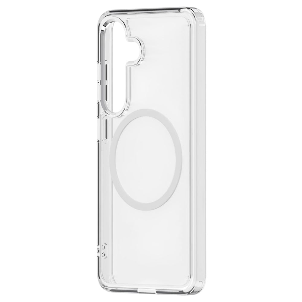 Ovitek MagSafe za Samsung Galaxy S25 S931, UNIQ, LifePro Xtreme MagClick, Prozoren