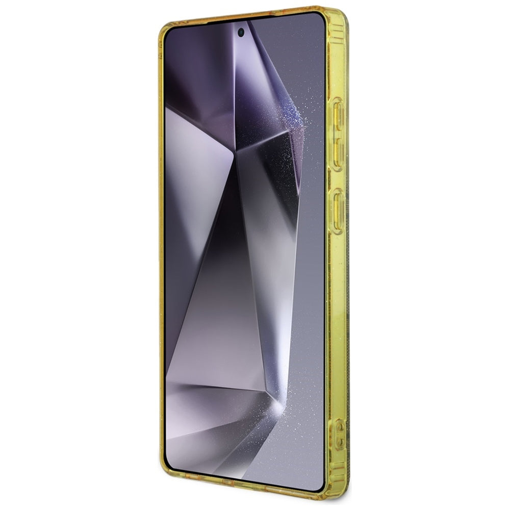 Ovitek MagSafe za Samsung Galaxy S25 Ultra S938, Guess, IML Glitter 4G Circle Triangle, rjava
