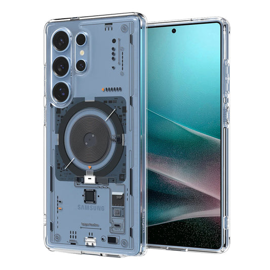 Ovitek MagSafe za Samsung Galaxy S25 Ultra S938, Spigen, Ultra Hybrid Neo One, Prozoren