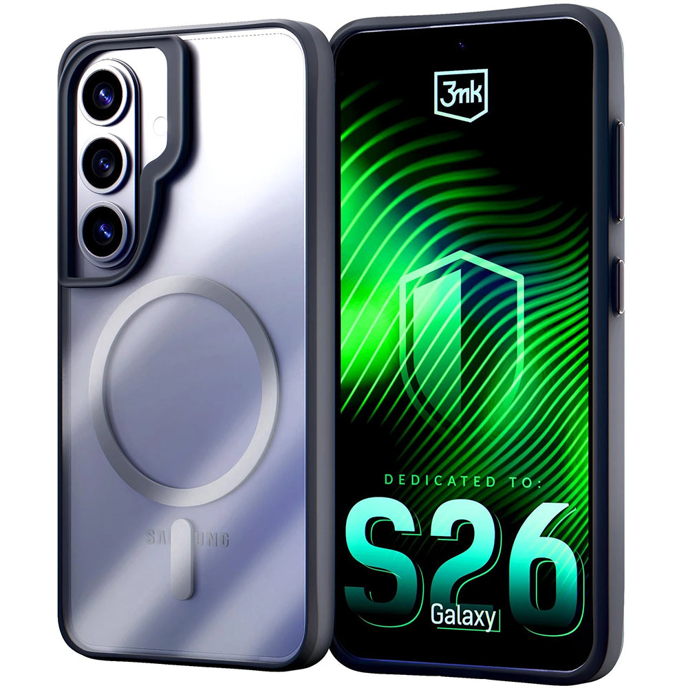 Ovitek MagSafe za Samsung Galaxy S26, 3MK, Satin Armor, Prozoren