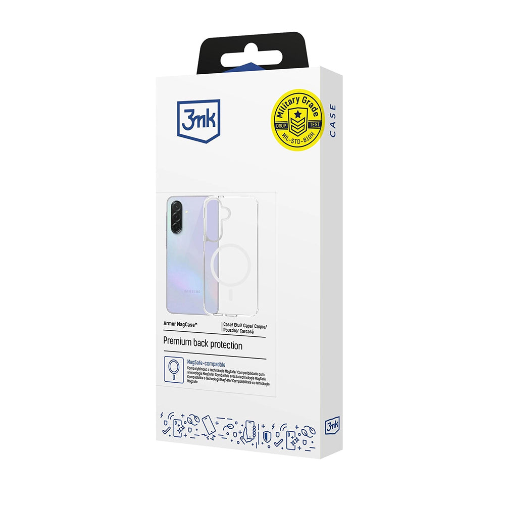 Ovitek MagSafe za Samsung Galaxy S26 Plus S947, 3MK, Armor MagCase, Prozoren