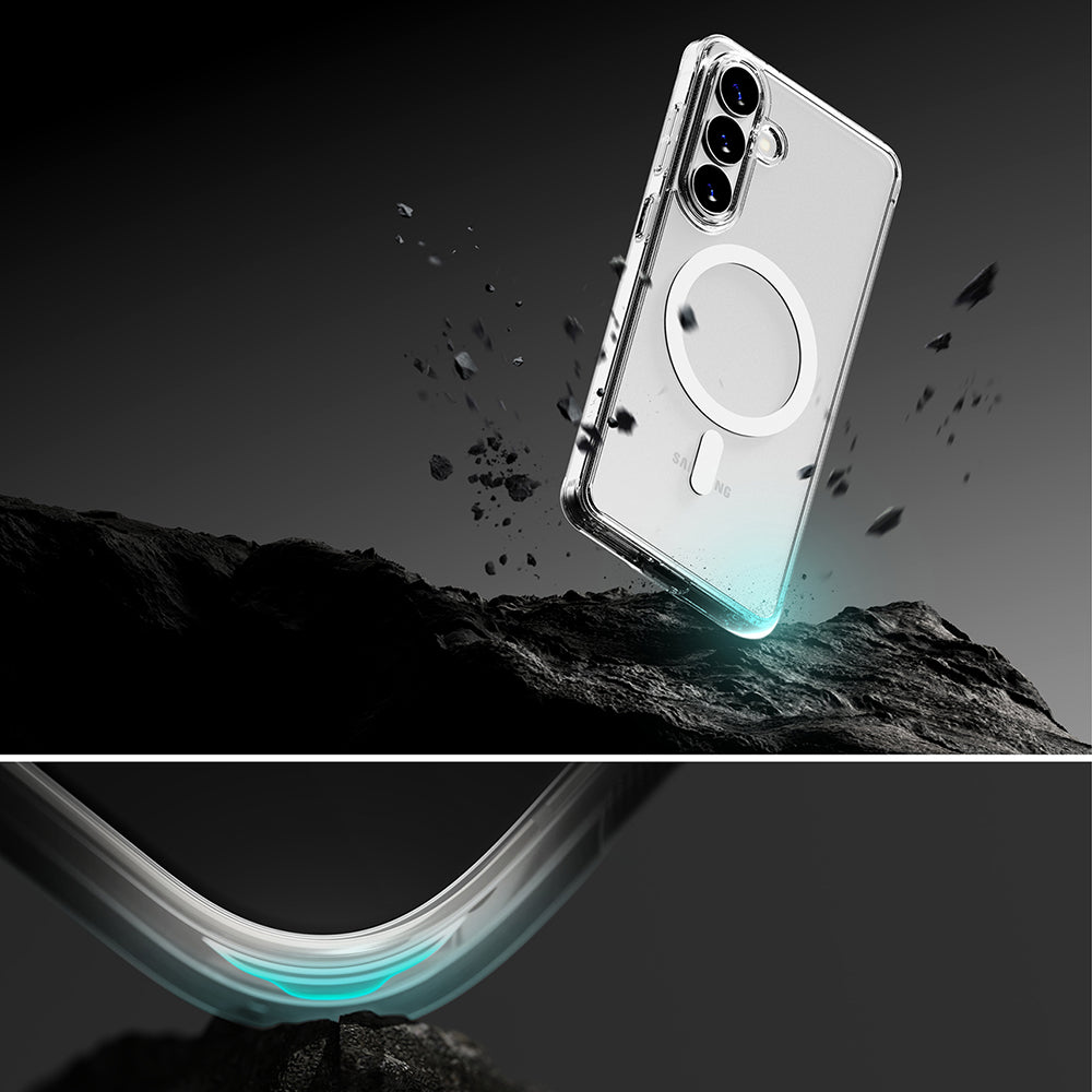 Ovitek MagSafe za Samsung Galaxy S26 Plus S947, Ringke, Fusion, Mat Transparent