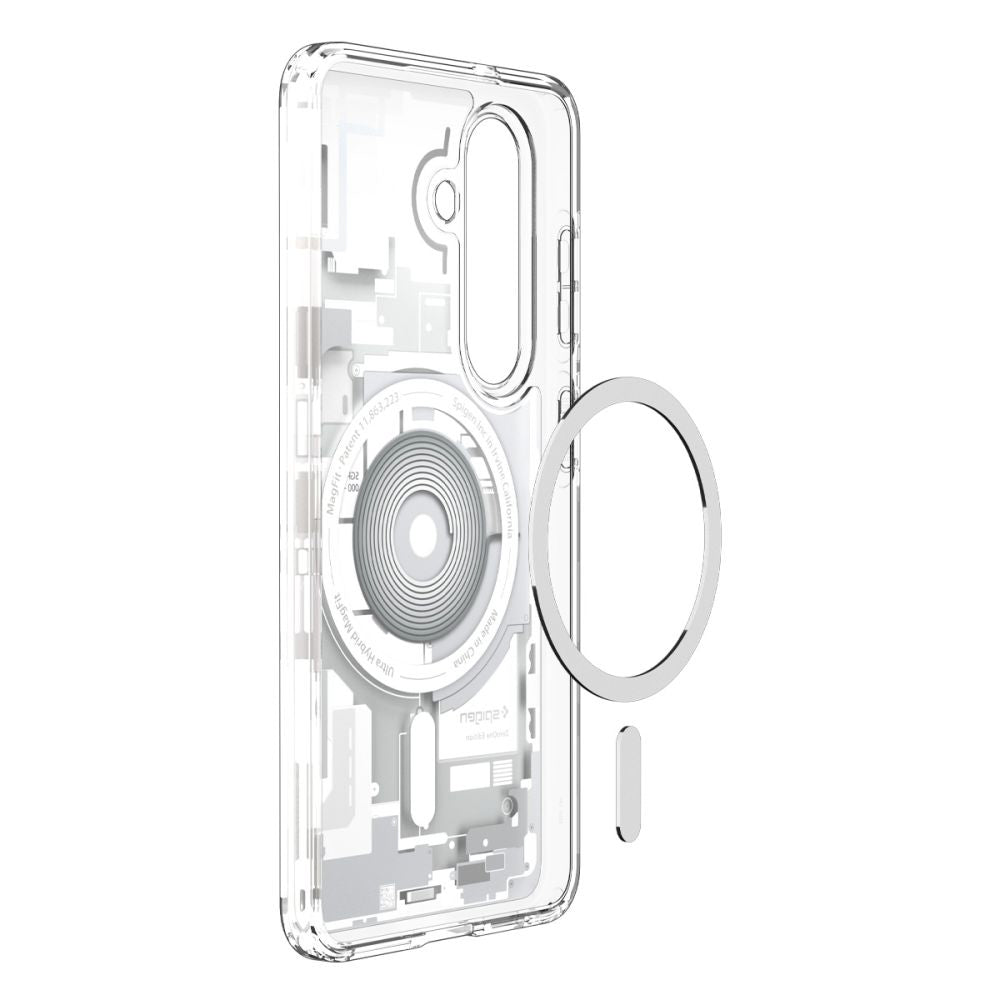 Ovitek MagSafe za Samsung Galaxy S26 Plus S947, Spigen, Ultra Hybrid Zero One, Bela ACS10712