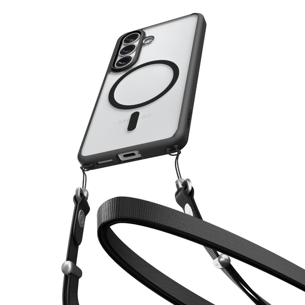 Ovitek MagSafe za Samsung Galaxy S26 Plus S947, Spigen, Ultra Hybrid, Mat Črn ACS10710