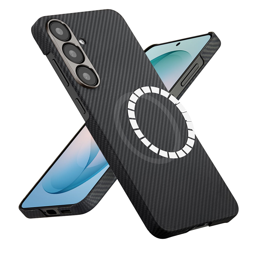 MagSafe Case for Samsung Galaxy S26 Plus S947, Techsuit, Aramid Fiber, Black