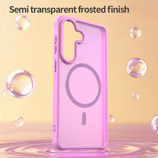 Ovitek MagSafe za Samsung Galaxy S26 Plus, Techsuit, HaloFrost II, Roza