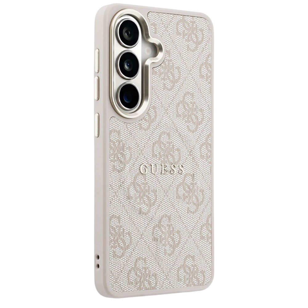 MagSafe ovitek za Samsung Galaxy S26 S942, Guess, 4G Embossed Ring, Roza