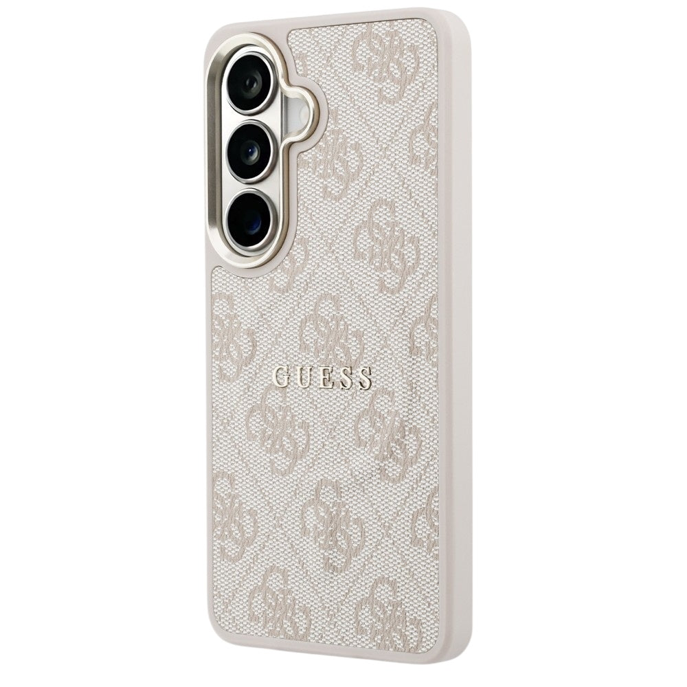MagSafe ovitek za Samsung Galaxy S26 S942, Guess, 4G Embossed Ring, Roza