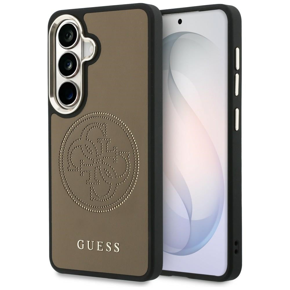 Ovitek MagSafe za Samsung Galaxy S26 S942, Guess, Perforated Logo, Rjava