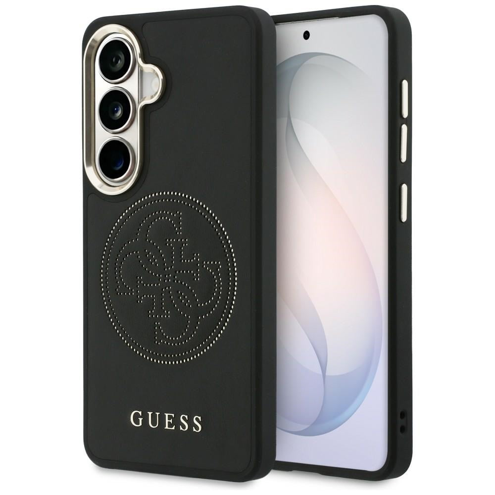 Ovitek MagSafe za Samsung Galaxy S26 S942, Guess, Perforated Logo, Črn