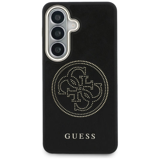 Ovitek MagSafe za Samsung Galaxy S26 S942, Guess, Perforated Logo, Črn