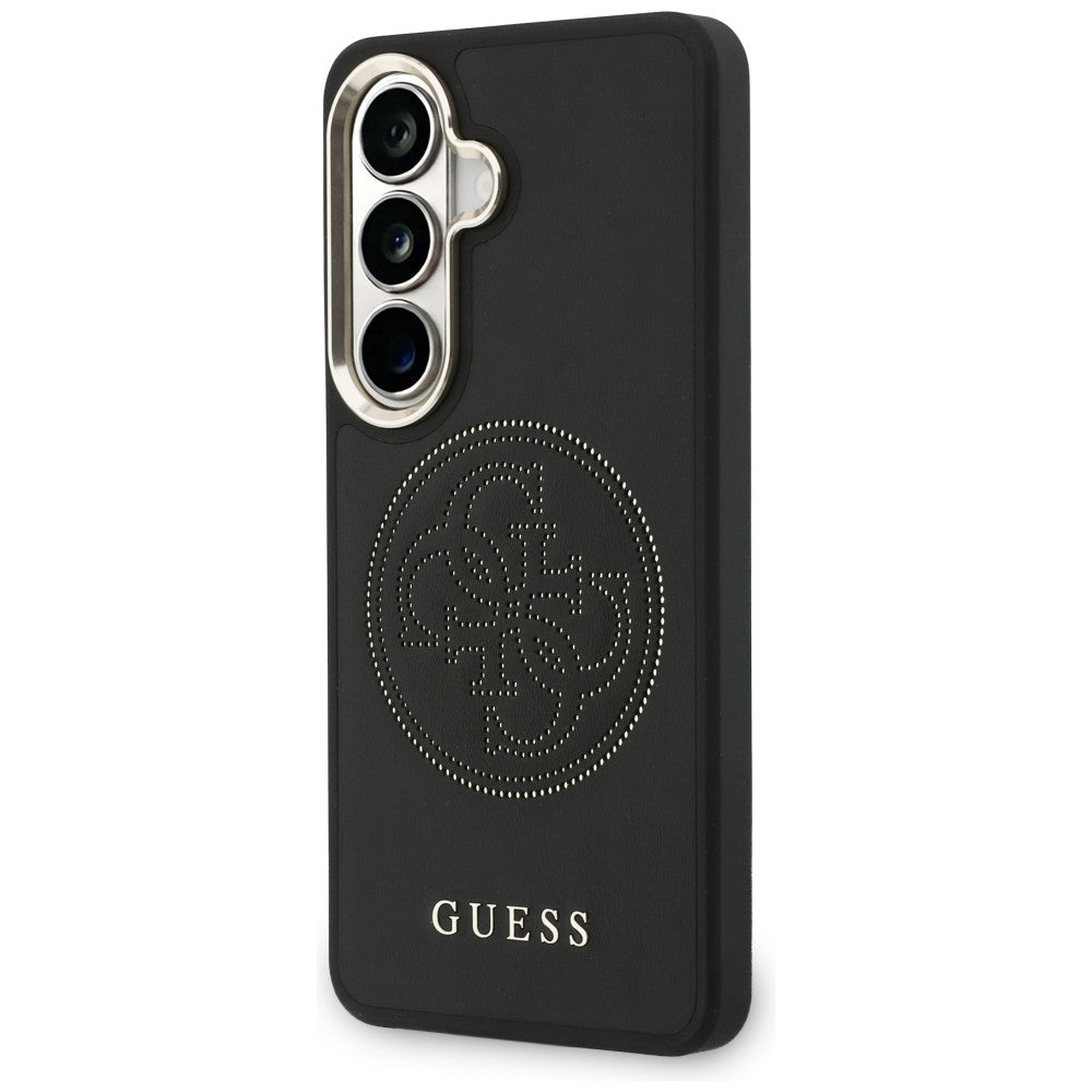 Ovitek MagSafe za Samsung Galaxy S26 S942, Guess, Perforated Logo, Črn