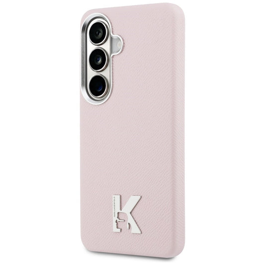 Ovitek MagSafe za Samsung Galaxy S26 S942, Karl Lagerfeld, Karl Head Logo, Roza