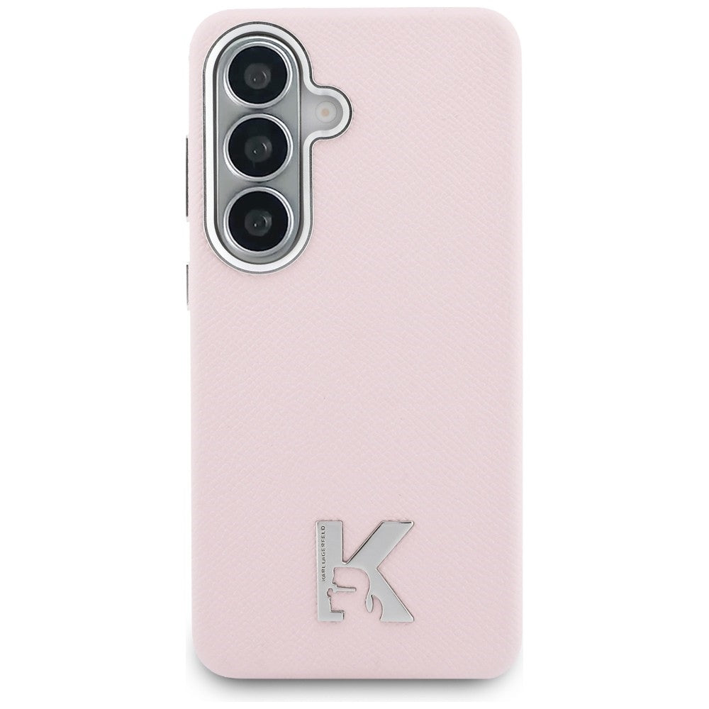 Ovitek MagSafe za Samsung Galaxy S26 S942, Karl Lagerfeld, Karl Head Logo, Roza