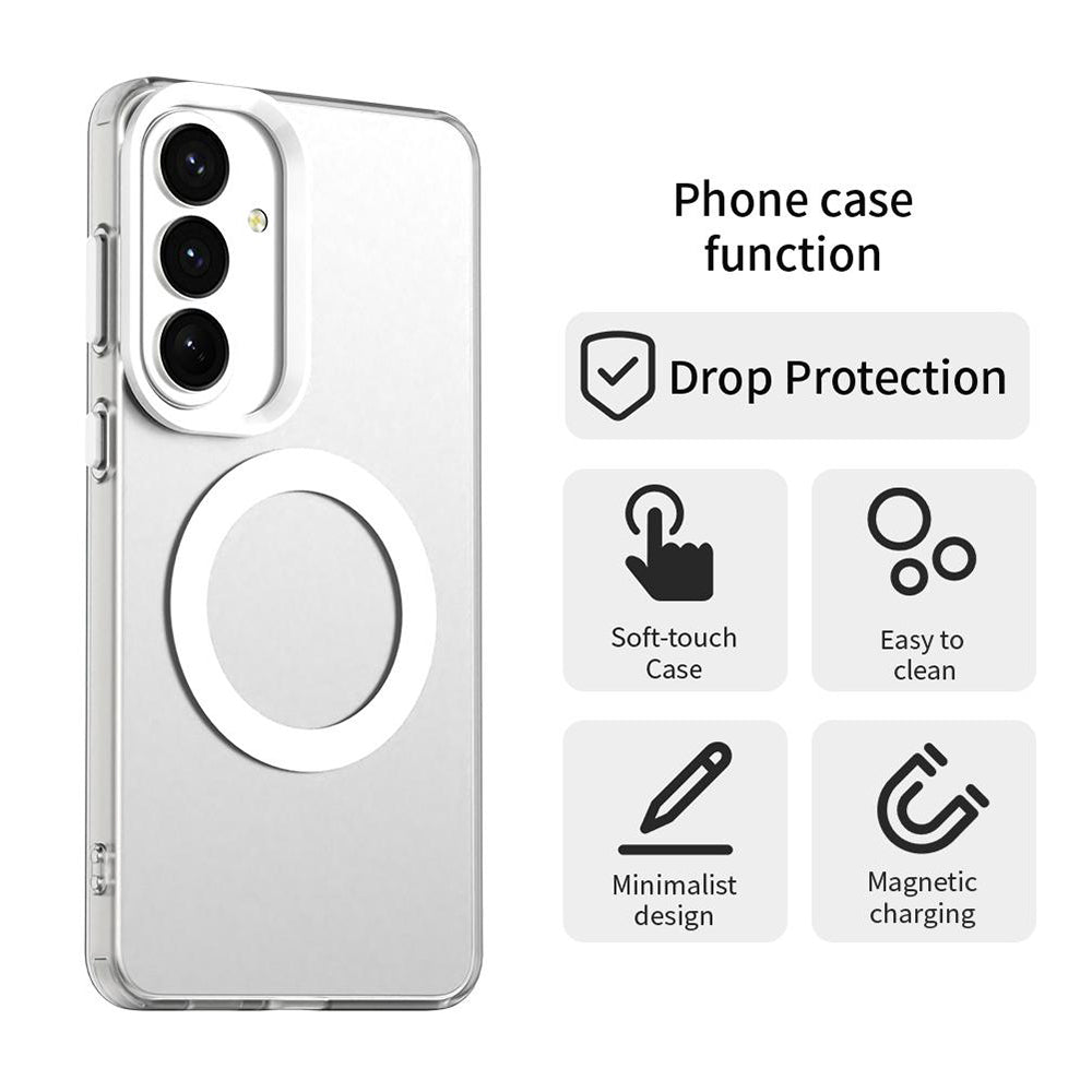 Ovitek MagSafe za Samsung Galaxy S26 S942, Techsuit, CandyCase, Bela