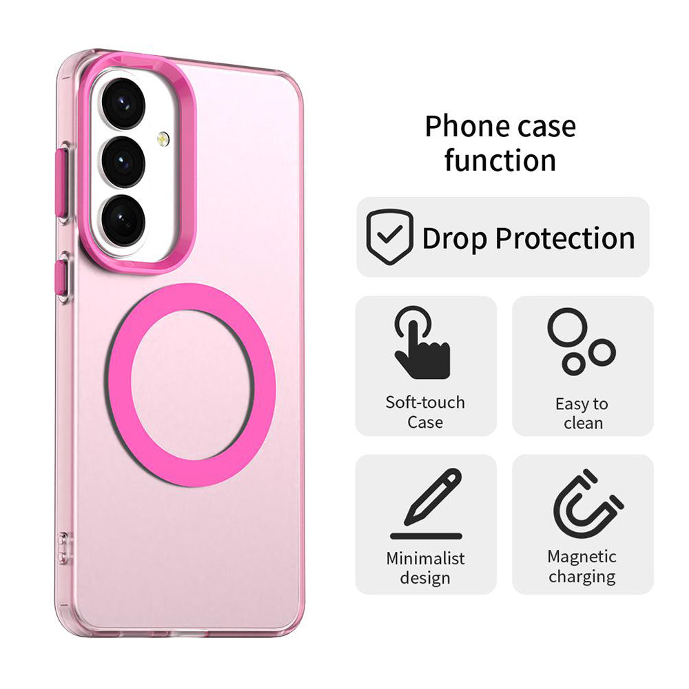 Ovitek MagSafe za Samsung Galaxy S26 S942, Techsuit, CandyCase, Roza