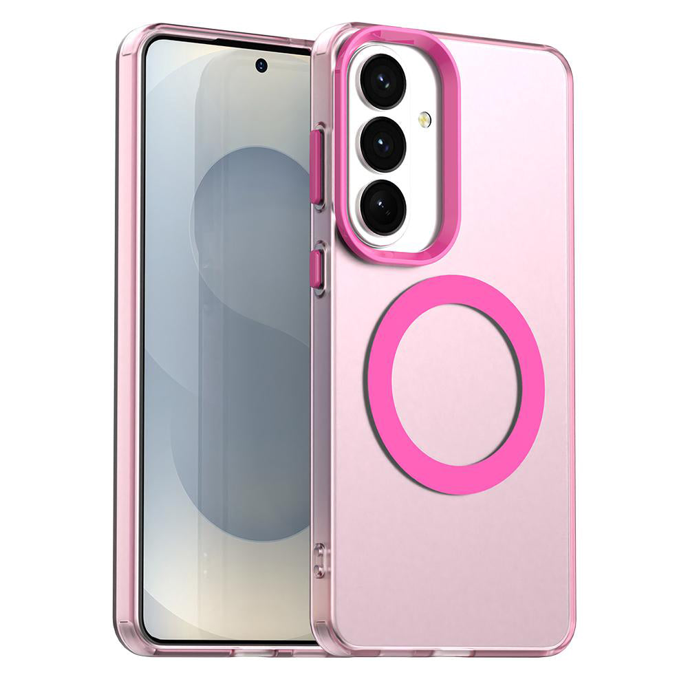 Ovitek MagSafe za Samsung Galaxy S26 S942, Techsuit, CandyCase, Roza