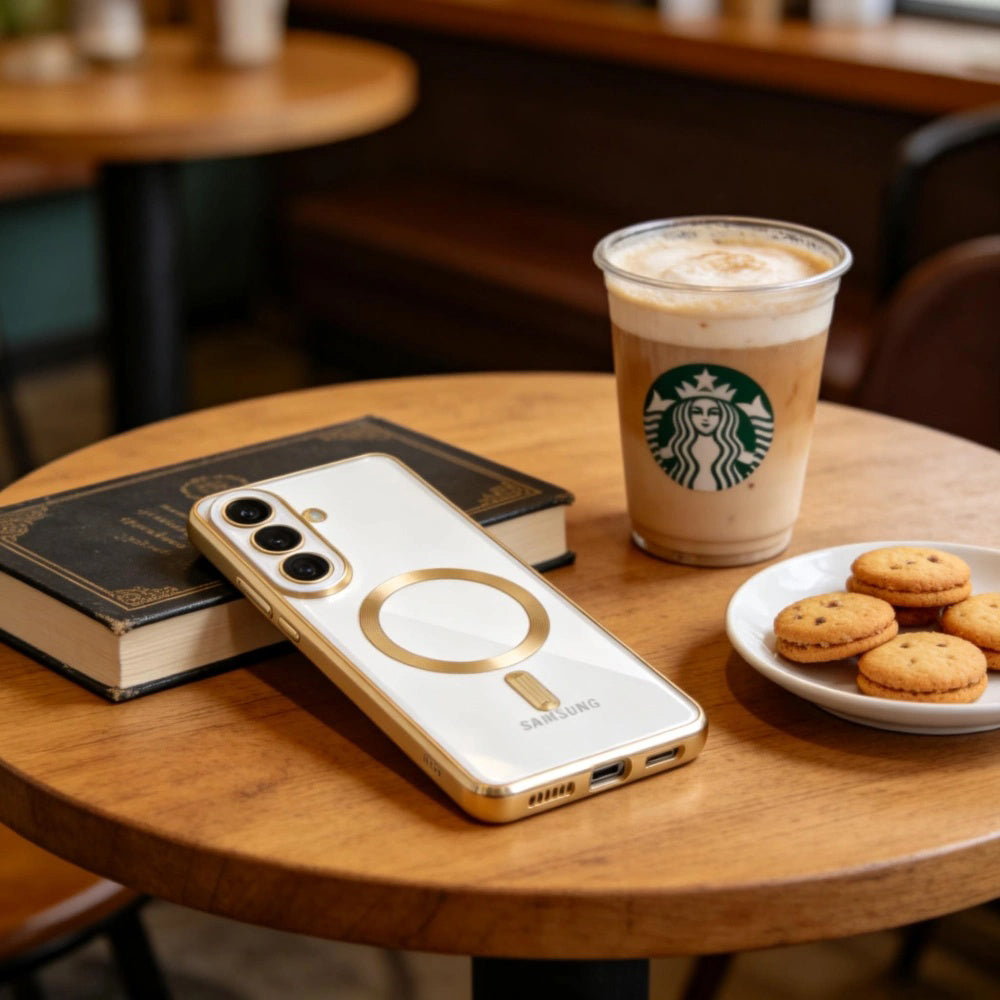 Ovitek MagSafe za Samsung Galaxy S26, Techsuit, Luxury Crystal, Temno Zelen