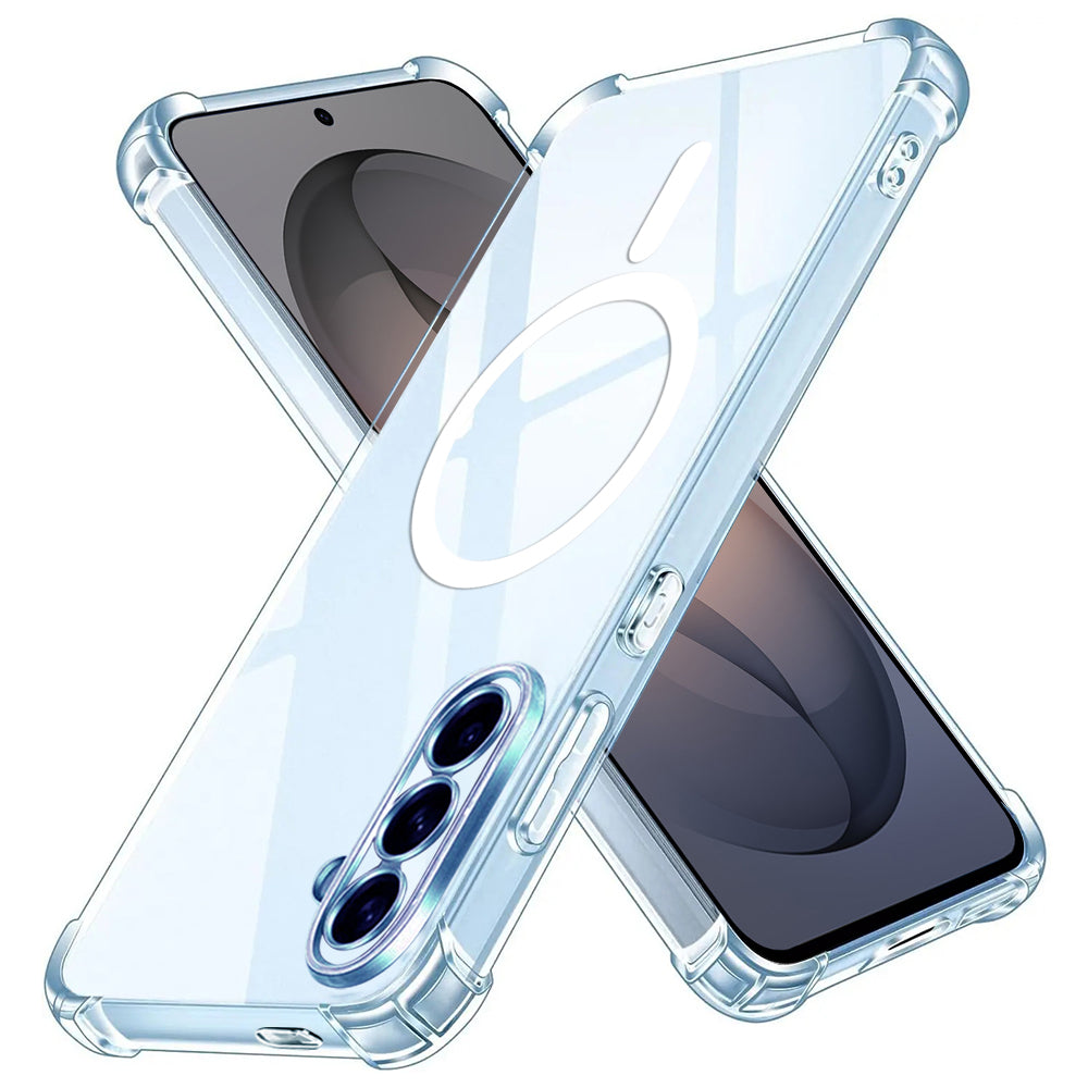 Ovitek MagSafe za Samsung Galaxy S26 S942, Techsuit, Odporen na udarce, Prozoren