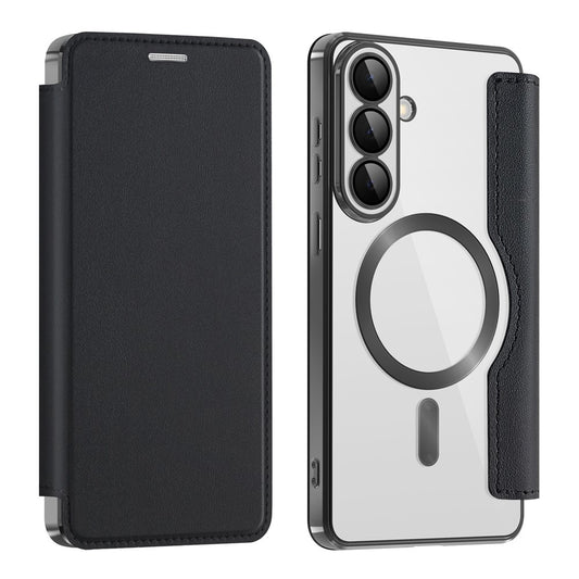 Ovitek MagSafe za Samsung Galaxy S26, Techsuit, SmartMag Book, Črn