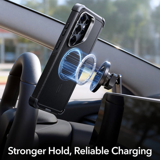 Ovitek MagSafe za Samsung Galaxy S26 Ultra, ESR, Cyber Armor Kickstand, Modra