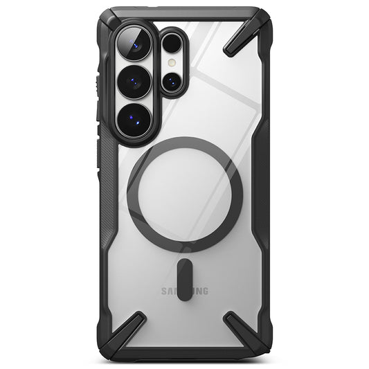 Ovitek MagSafe za Samsung Galaxy S26 Ultra, Ringke, Fusion X, Črn