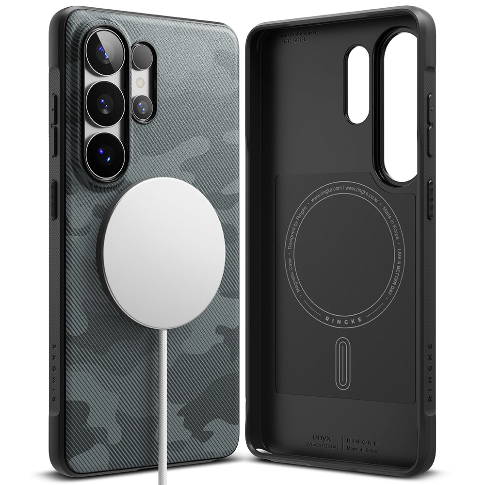 Ovitek MagSafe za Samsung Galaxy S26 Ultra S948, Ringke, Onyx, Kamuflaža
