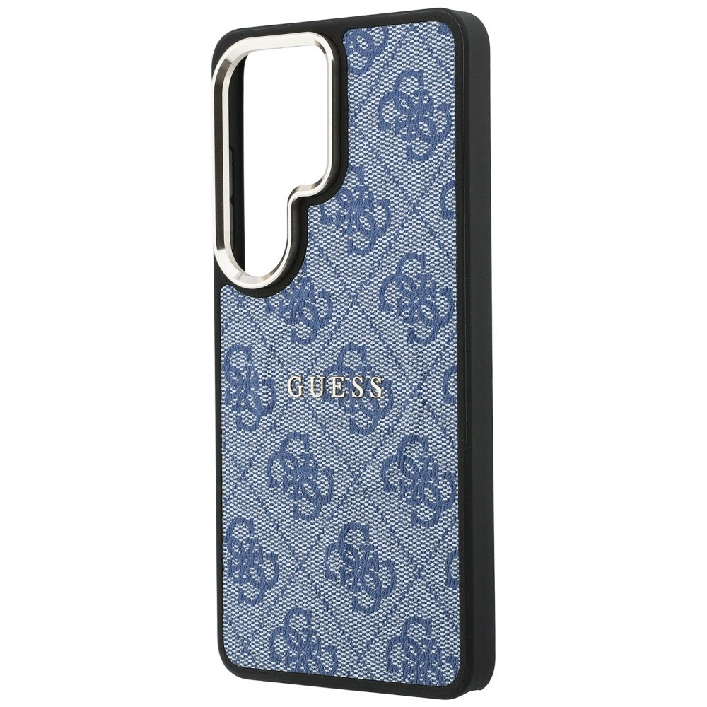 MagSafe ovitek za Samsung Galaxy S26 Ultra S948, Guess, 4G Embossed Ring, Modra