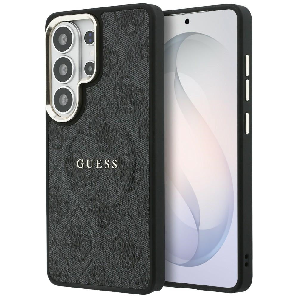MagSafe ovitek za Samsung Galaxy S26 Ultra S948, Guess, 4G Embossed Ring, črn