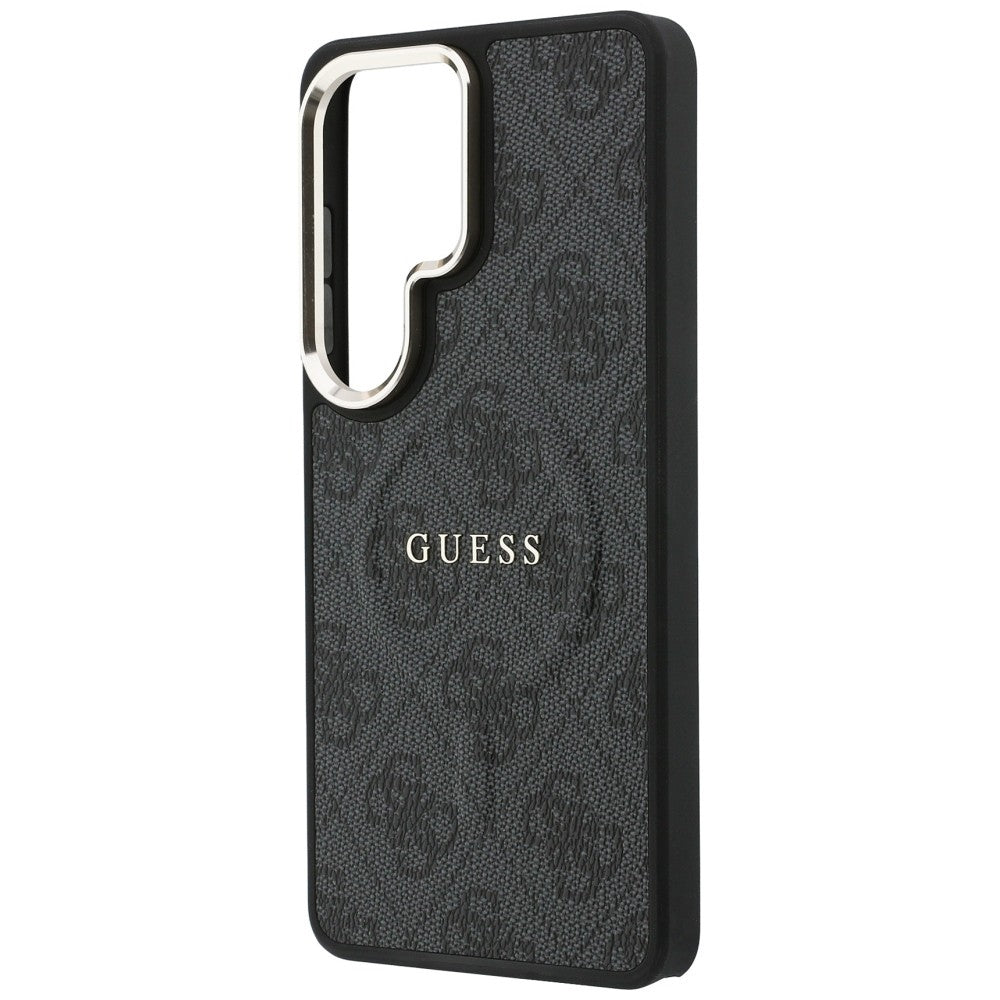 MagSafe ovitek za Samsung Galaxy S26 Ultra S948, Guess, 4G Embossed Ring, črn