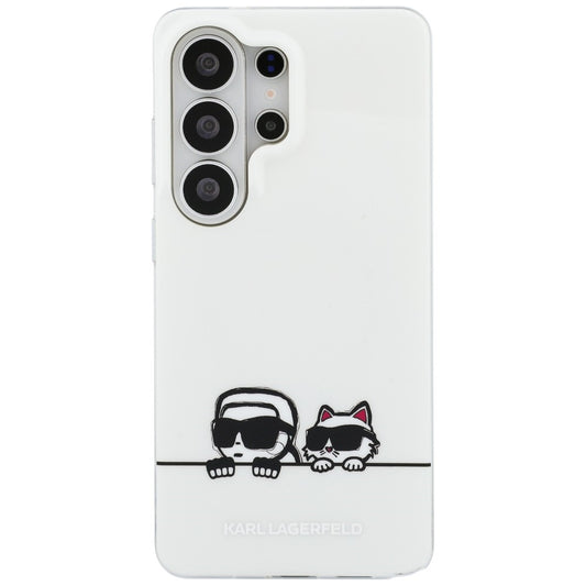 Ovitek MagSafe za Samsung Galaxy S26 Ultra S948, Karl Lagerfeld, IML Karl & Choupette Peekaboo Logo, Bel.