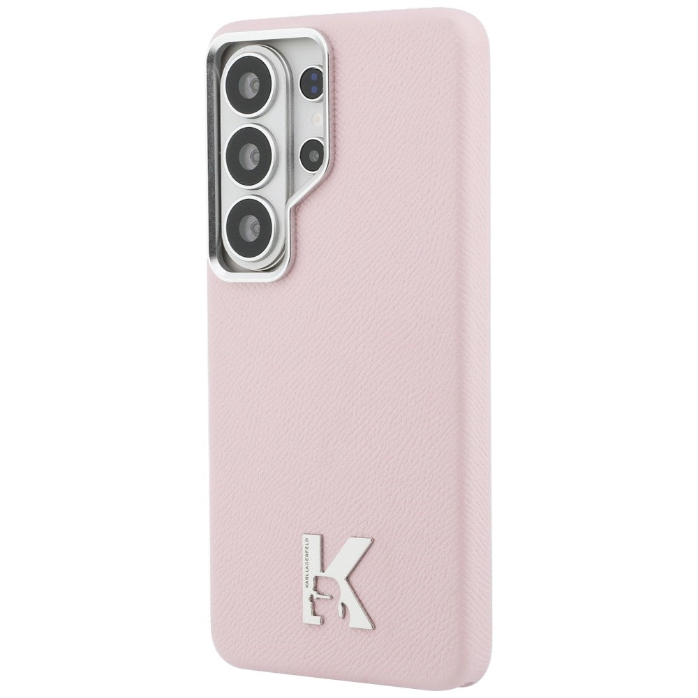 Ovitek MagSafe za Samsung Galaxy S26 Ultra S948, Karl Lagerfeld, Karl Head Logo, Roza