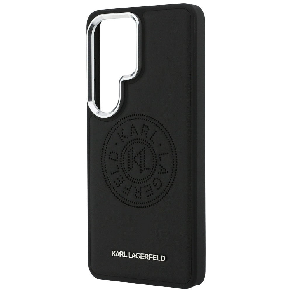Ovitek MagSafe za Samsung Galaxy S26 Ultra S948, Karl Lagerfeld, Karl Round Point Logo, Črn