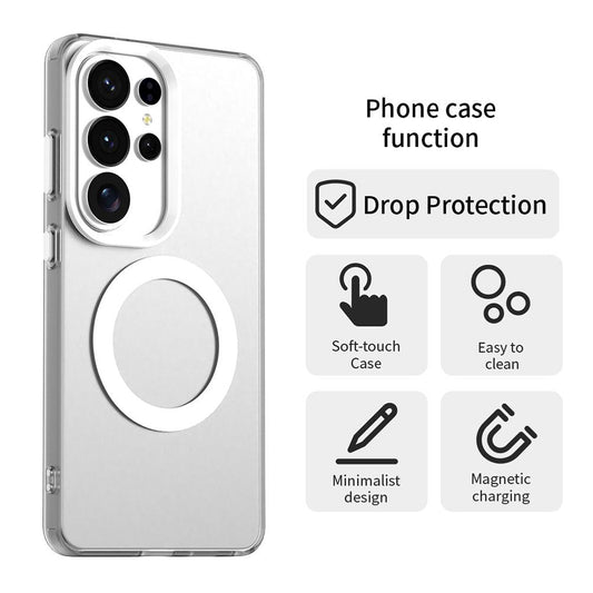 Ovitek MagSafe za Samsung Galaxy S26 Ultra, Techsuit, CandyCase, Bela