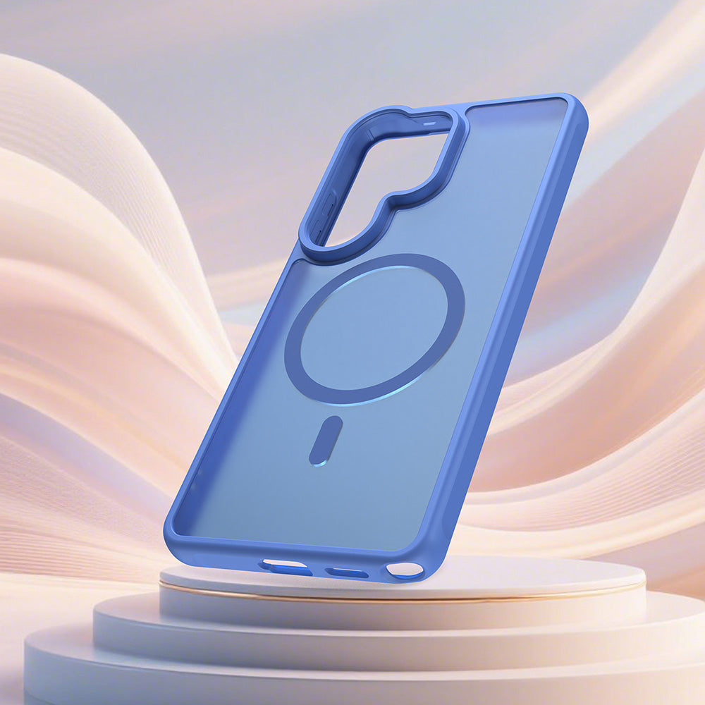 Ovitek MagSafe za Samsung Galaxy S26 Ultra S948, Techsuit, HaloFrost II, Modra