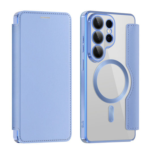 Ovitek MagSafe za Samsung Galaxy S26 Ultra, Techsuit, SmartMag Book, Modra