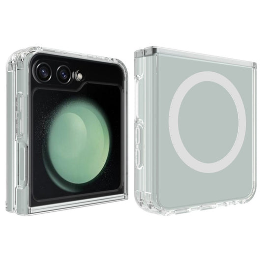 Ovitek MagSafe za Samsung Galaxy Z Flip7 FE F761 / Z Flip6 F741, Techsuit, Pro, Prozoren