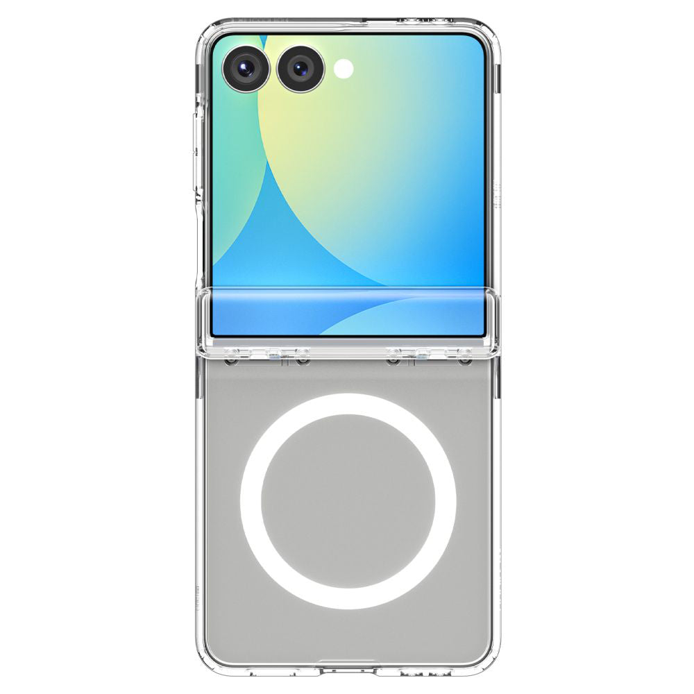 Ovitek MagSafe za Samsung Galaxy Z Flip7 F766, Spigen, Ultra Hybrid Pro, Prozoren ACS09559